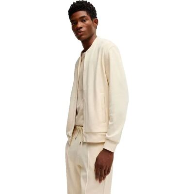 Boss Felpa Skiles 60 10271337 01 Open White M Boss Felpa Skiles 60 10271337 01 Open White M
