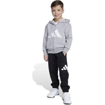 Adidas Tuta Essentials Medium Grey Heather / White 4-5 Anni Adidas Tuta Essentials Medium Grey Heather / White 4-5 Anni
