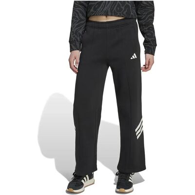 Adidas Pantaloni Future Icons Wide Leg Open Hem Black / White 13-14 Anni Adidas Pantaloni Future Icons Wide Leg Open Hem Black / White 13-14 Anni