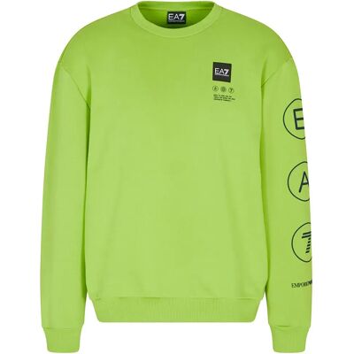 Ea7 Emporio Armani Felpa Train Logo Series Coft Writings Green / U7116 XL Ea7 Emporio Armani Felpa Train Logo Series Coft Writings Green / U7116 XL