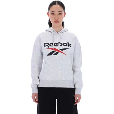 Reebok Classics Felpa Con Cappuccio Marlowe 2 Col Logo Oversized Silver Marl M Reebok Classics Felpa Con Cappuccio Marlowe 2 Col Logo Oversized Silver Marl M