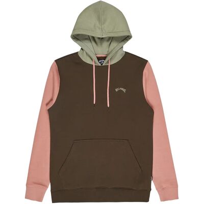 Billabong Felpa Con Cappuccio Arch Block Dark Cedar M Billabong Felpa Con Cappuccio Arch Block Dark Cedar M