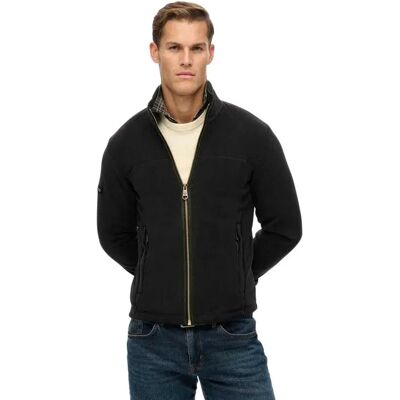 Superdry Giacca Estate Fleece Black M Superdry Giacca Estate Fleece Black M
