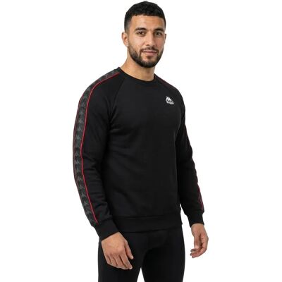 Kappa Felpa 222 Banda Vomis 3 Black / Red Racing / White S Kappa Felpa 222 Banda Vomis 3 Black / Red Racing / White S