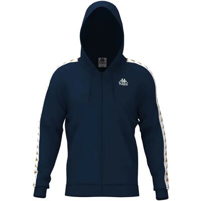 Kappa Felpa Con Zip 222 Banda Zamin Blue Iris / White / Brown Lt Honey S Kappa Felpa Con Zip 222 Banda Zamin Blue Iris / White / Brown Lt Honey S
