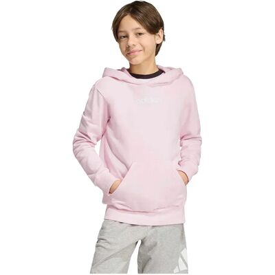Adidas Felpa Con Cappuccio Essentials Clear Pink / White 9-10 Anni Adidas Felpa Con Cappuccio Essentials Clear Pink / White 9-10 Anni