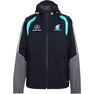 Adidas Giacca Impermeabile Mercedes-amg Petronas F1 Team Mechanics Black / Grey Two M Adidas Giacca Impermeabile Mercedes-amg Petronas F1 Team Mechanics Black / Grey Two M