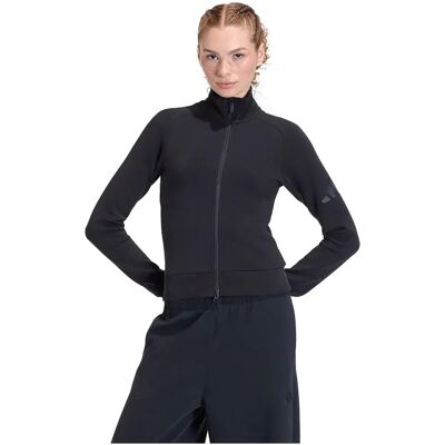 Adidas Felpa Con Zip Soft Lux Slim Black M Adidas Felpa Con Zip Soft Lux Slim Black M