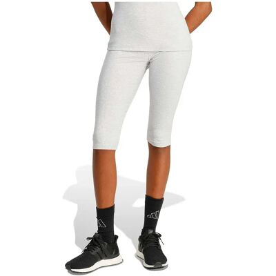 Adidas Leggings Corti Seasonal Essentials Rib Capri Light Grey Heather XS Adidas Leggings Corti Seasonal Essentials Rib Capri Light Grey Heather XS