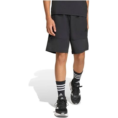 Adidas Pantaloni Corti Sport Icons Material Mix Black / Black 13-14 Anni Adidas Pantaloni Corti Sport Icons Material Mix Black / Black 13-14 Anni