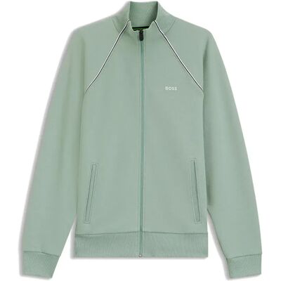 Boss Felpa Con Zip Join Saggy 10276629 Open Green XL Boss Felpa Con Zip Join Saggy 10276629 Open Green XL