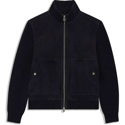 Boss Giacca Di Pelle Maparo 1028287 01 Dark Blue 56 Boss Giacca Di Pelle Maparo 1028287 01 Dark Blue 56