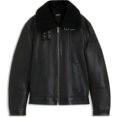 Boss Giacca Di Pelle Mupablo 10275178 Black 48 Boss Giacca Di Pelle Mupablo 10275178 Black 48