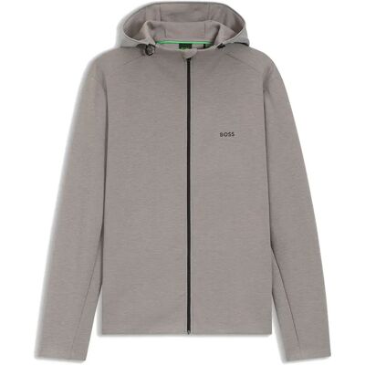 Boss Felpa Con Zip Tour 10276299 Open Grey L Boss Felpa Con Zip Tour 10276299 Open Grey L