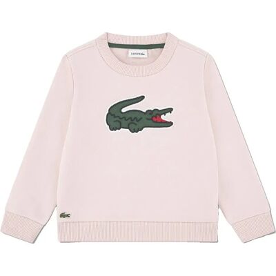 Lacoste Felpa Pique Applique Fleece Crew Nidus 7 Anni Lacoste Felpa Pique Applique Fleece Crew Nidus 7 Anni