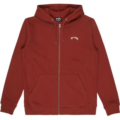 Billabong Felpa Con Zip Arch Fired Red M Billabong Felpa Con Zip Arch Fired Red M