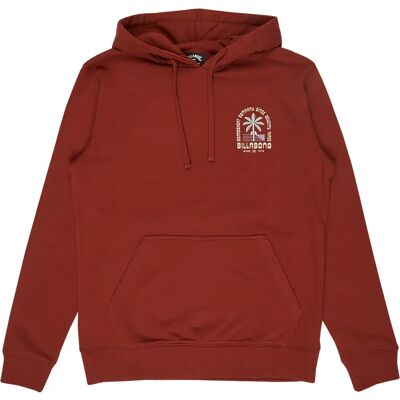 Billabong Felpa Con Cappuccio Foundation Fired Red M Billabong Felpa Con Cappuccio Foundation Fired Red M