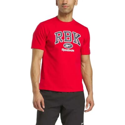 Reebok Maglietta A Maniche Corte Collegiate Vector Red M Reebok Maglietta A Maniche Corte Collegiate Vector Red M