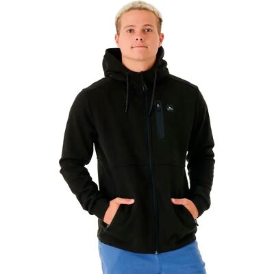 Rip Curl Felpa Con Zip Anti Series Departed Black XS Rip Curl Felpa Con Zip Anti Series Departed Black XS