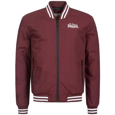 Lonsdale Giacca Bomber Trusthorpe Vintage Oxblood 3XL Lonsdale Giacca Bomber Trusthorpe Vintage Oxblood 3XL