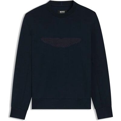 Boss Felpa Soleri 22 10277919 Dark Blue L Boss Felpa Soleri 22 10277919 Dark Blue L
