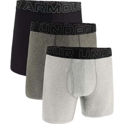 Under Armour Golf Boxers Performance Tech Solid 6´´ 3 Unità Gray 2XL Under Armour Golf Boxers Performance Tech Solid 6´´ 3 Unità Gray 2XL