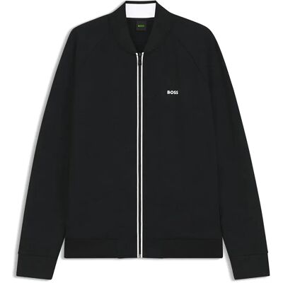 Boss Felpa Con Zip 10281275 01 Black 3XL Boss Felpa Con Zip 10281275 01 Black 3XL