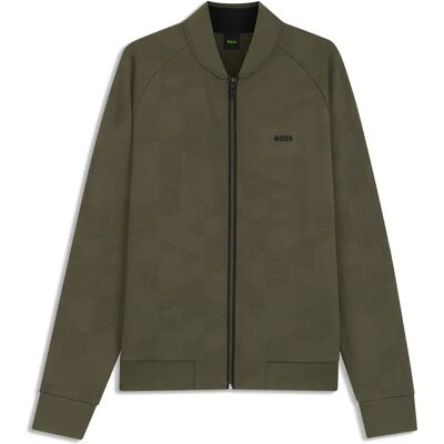 Boss Felpa Con Zip 10281275 01 Open Green 3XL Boss Felpa Con Zip 10281275 01 Open Green 3XL