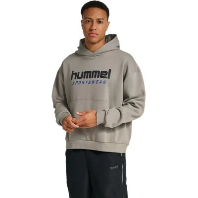 Hummel Felpa Boxy Logo Anthracite L Hummel Felpa Boxy Logo Anthracite L