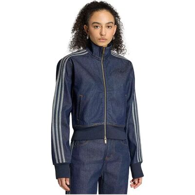 Adidas Originals Giacca Di Jeans Firebird Track Indigo Denim XS Adidas Originals Giacca Di Jeans Firebird Track Indigo Denim XS