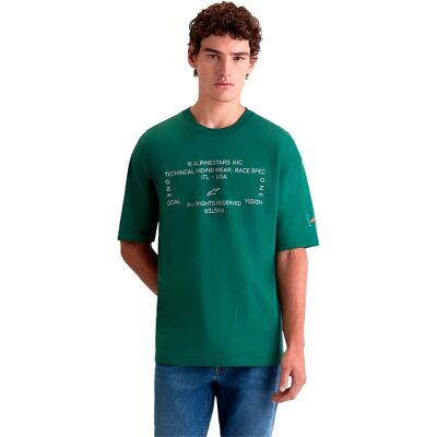 Alpinestars Maglietta A Maniche Corte Infinity Oversized Green XS Alpinestars Maglietta A Maniche Corte Infinity Oversized Green XS