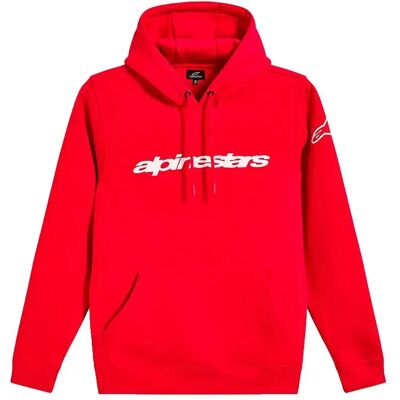 Alpinestars Felpa Con Cappuccio Race Wordmark Red / White 2XL Alpinestars Felpa Con Cappuccio Race Wordmark Red / White 2XL