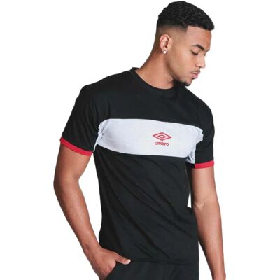 Umbro Maglietta A Maniche Corte Terrace Jersey Black / White / Chilli Pepper 2XL-3XL Umbro Maglietta A Maniche Corte Terrace Jersey Black / White / Chilli Pepper 2XL-3XL