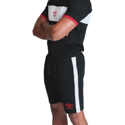 Umbro Pantaloni Corti Terrace Black / White / Chilli Pepper M Umbro Pantaloni Corti Terrace Black / White / Chilli Pepper M