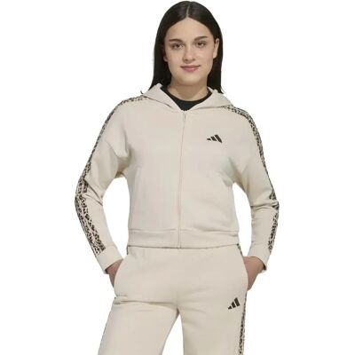 Adidas Felpa Con Zip Seasonals Animal Crystal Linen / Multicolor / Dark Brown 11-12 Anni Adidas Felpa Con Zip Seasonals Animal Crystal Linen / Multicolor / Dark Brown 11-12 Anni