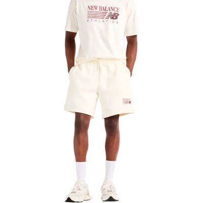New Balance Pantaloni Corti Sportivi Reimagined Graphic 7´´ Beige XL New Balance Pantaloni Corti Sportivi Reimagined Graphic 7´´ Beige XL