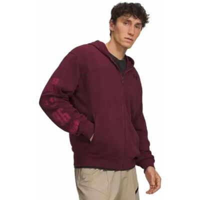 Under Armour Felpa Con Zip Rival Lightweight Graphic Red / Black XL Under Armour Felpa Con Zip Rival Lightweight Graphic Red / Black XL