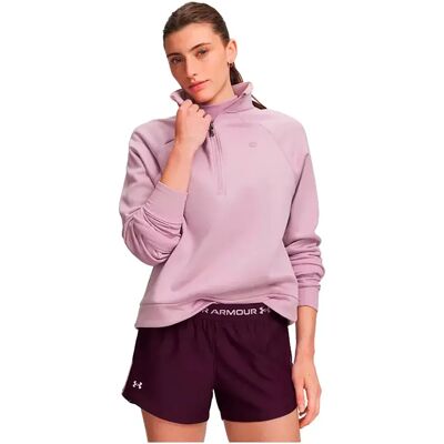 Under Armour Felpa Con Zip Sport Terry Pink / White XL Under Armour Felpa Con Zip Sport Terry Pink / White XL