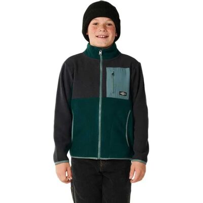 Rip Curl Felpa Con Zip Raw Energy Block Blue Green 10 Anni Rip Curl Felpa Con Zip Raw Energy Block Blue Green 10 Anni