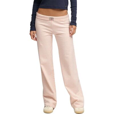 Superdry Pantaloni Athletics Essentials Stripe Jersey Rose Blush Pink Stripe XS Superdry Pantaloni Athletics Essentials Stripe Jersey Rose Blush Pink Stripe XS