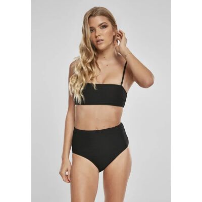 Urban Classics Bikini High Waist Bandeau Black XS Urban Classics Bikini High Waist Bandeau Black XS
