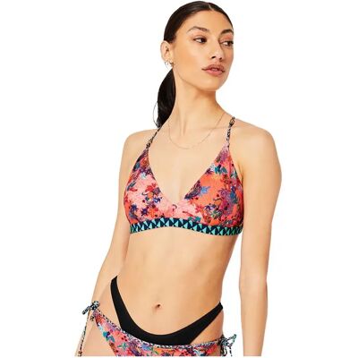 Superdry Slip Bikini Vintage Tropical Mixed Print Coral S Superdry Slip Bikini Vintage Tropical Mixed Print Coral S