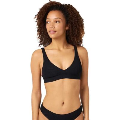 Rip Curl Top Bikini Custom Rib Halter Black 2XS Rip Curl Top Bikini Custom Rib Halter Black 2XS