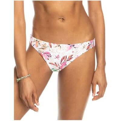 Roxy Slip Bikini Beach Classics White Happy Tropical Swim XS Roxy Slip Bikini Beach Classics White Happy Tropical Swim XS