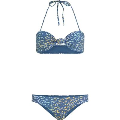 O´neill Bikini Knot Bandeau Matira Yellow Animal Blur 36 O´neill Bikini Knot Bandeau Matira Yellow Animal Blur 36