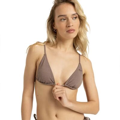 Roxy Top Bikini Lasca Tiki Tri Deep Taupe XL Roxy Top Bikini Lasca Tiki Tri Deep Taupe XL