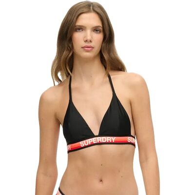 Superdry Top Bikini Triangle Stripe Black 2XS Superdry Top Bikini Triangle Stripe Black 2XS
