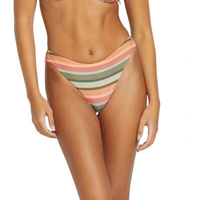 Volcom Slip Bikini Sol Song Stripe Cheeky Multicolor S Volcom Slip Bikini Sol Song Stripe Cheeky Multicolor S