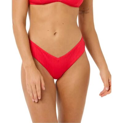 Rip Curl Slip Bikini Premium Surf Skimpy Hipster Hibiscus Red L Rip Curl Slip Bikini Premium Surf Skimpy Hipster Hibiscus Red L