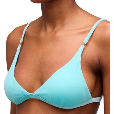 Sundek Top Bikini Andress Velvet Bralette Blue Java XL Sundek Top Bikini Andress Velvet Bralette Blue Java XL